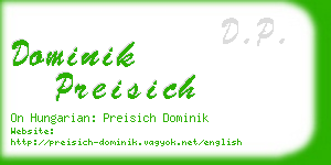 dominik preisich business card